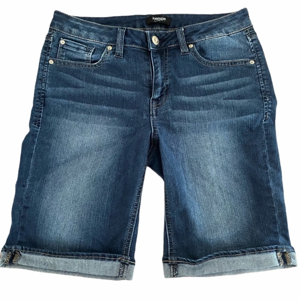 Kensie Jeans Denim Bermuda Jean Shorts